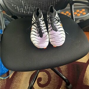 Nike Athletic Shoes in Black, White, and Purple